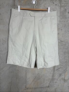 Burberry Light Beige Cotton Blend Men's Golf Shorts